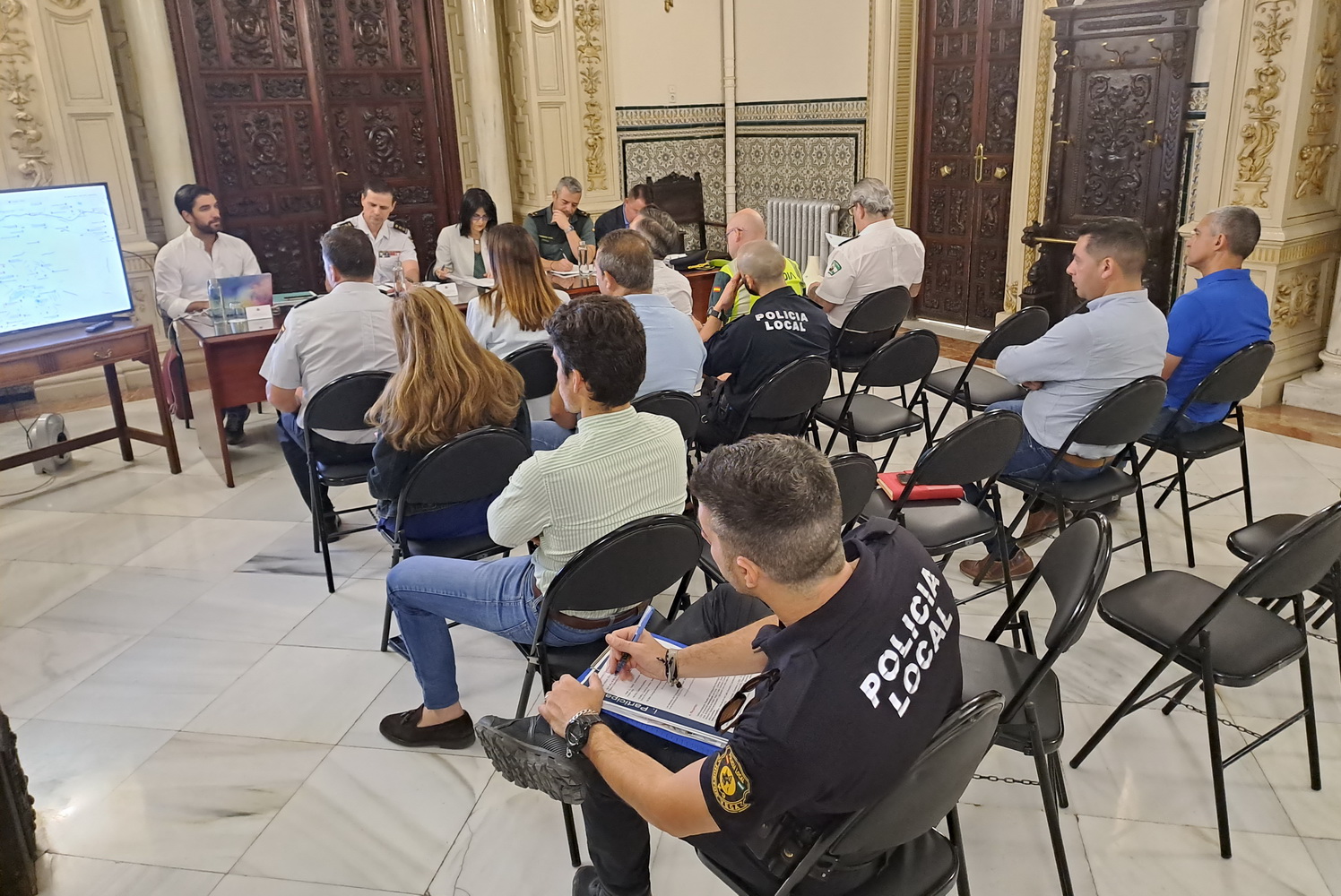 Reunin de seguridad preparatoria de la prueba 