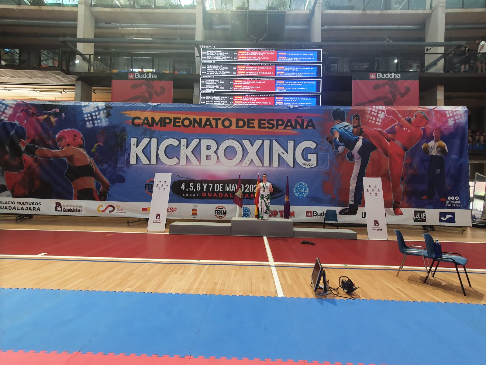 El deportista de Huétor Tájar Ángel Rojas, con Síndrome de Down, logar el oro en el Campeonato de España de Kick Boxing Inclusivo
