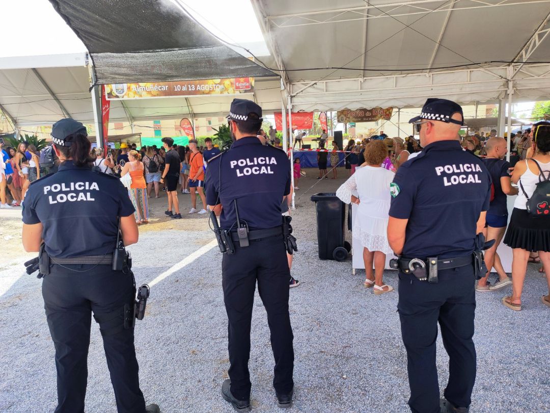 Tramitadas cerca de un centenar de denuncias por la Policía Local de Almuñécar durante las fiestas patronales