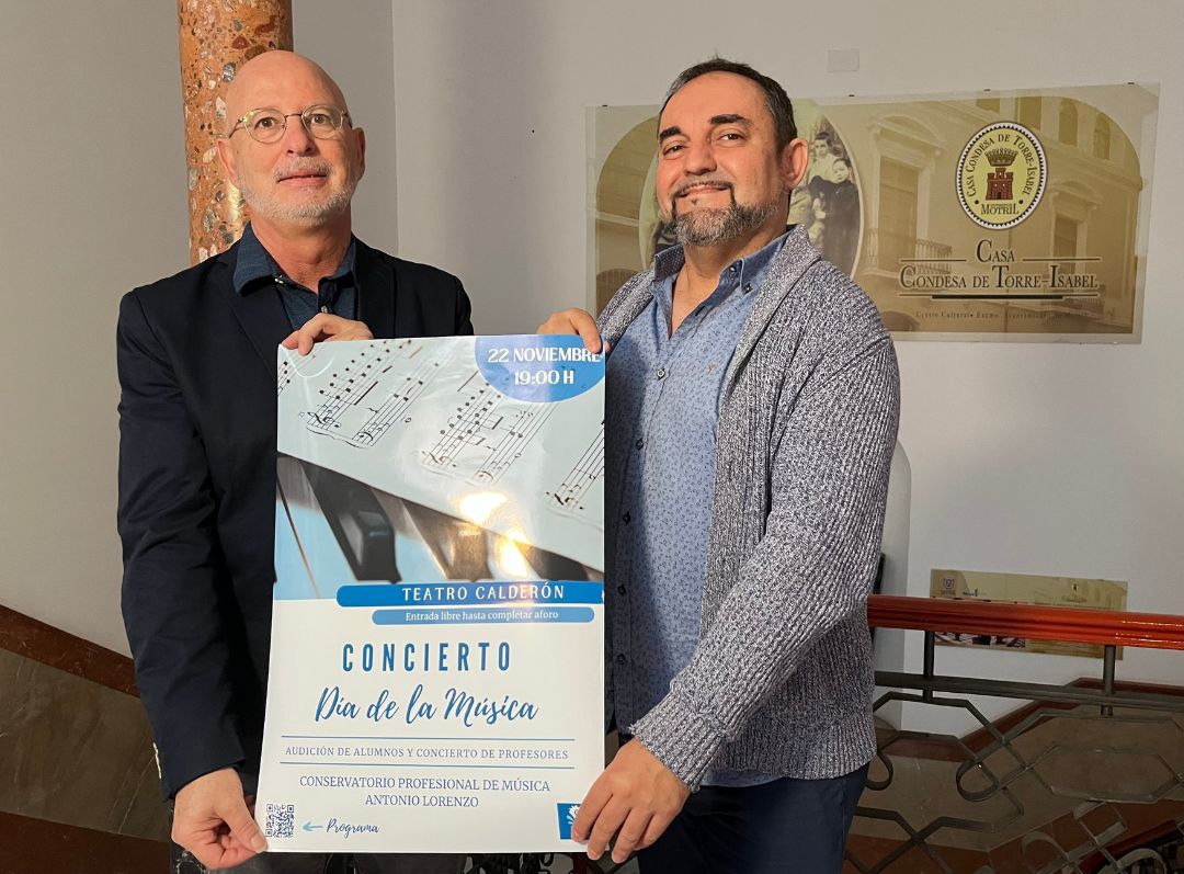 Motril celebrará el Día de la Música con un concierto en el Teatro Calderón el 22 de noviembre 