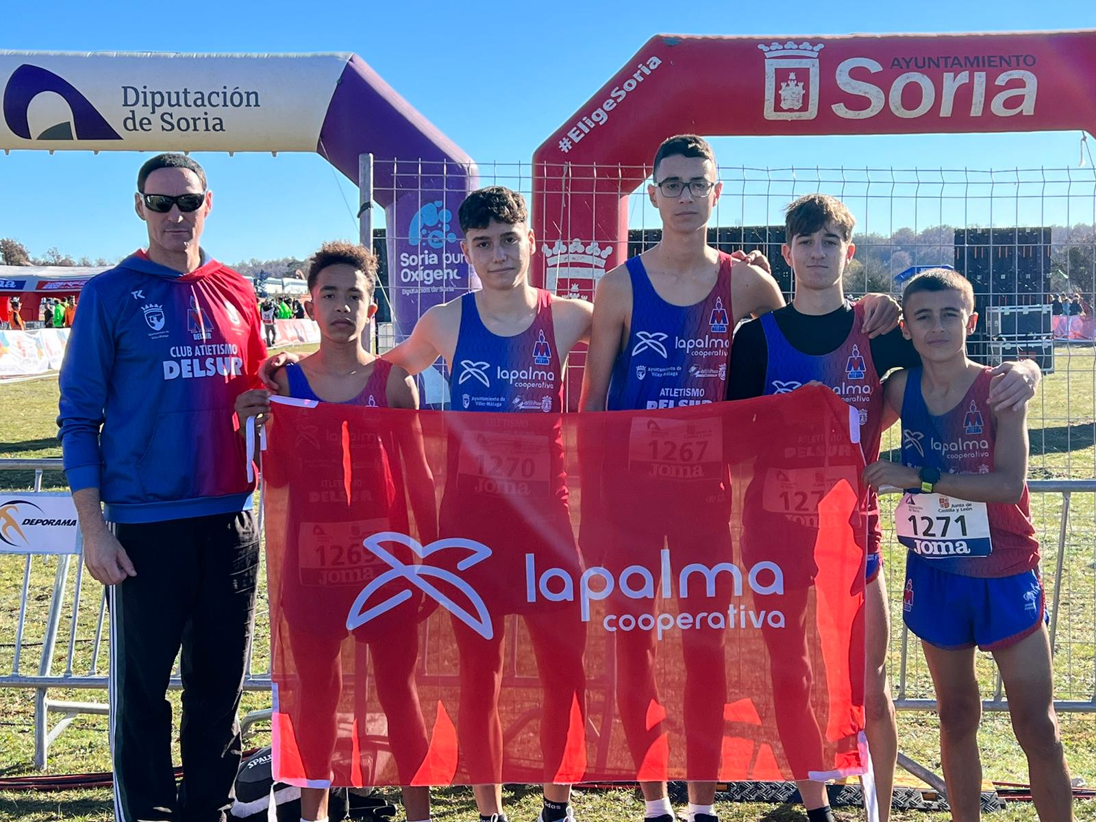 Gran participación del Atletismo Delsur – Cooperativa La Palma en el Campeonato de España de Cross por Clubes disputado en Soria