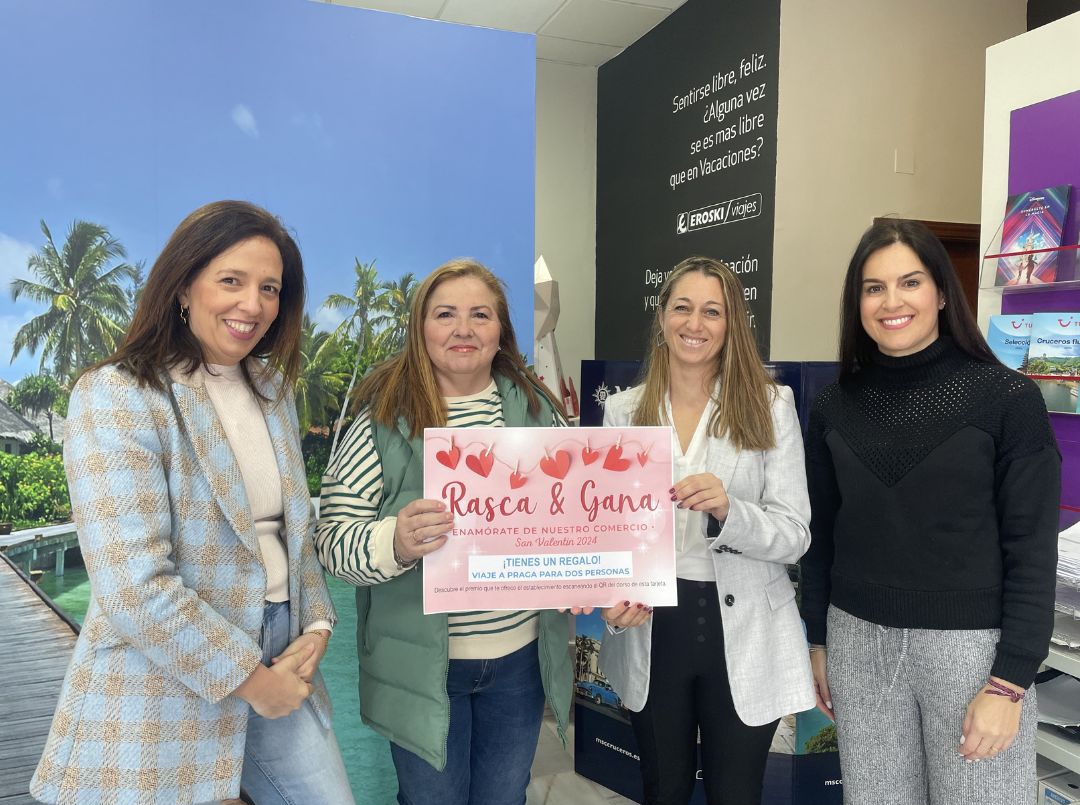 La campaña de San Valentín de los comerciantes sexitanos deja a Gertrudis como ganadora del viaje a Praga