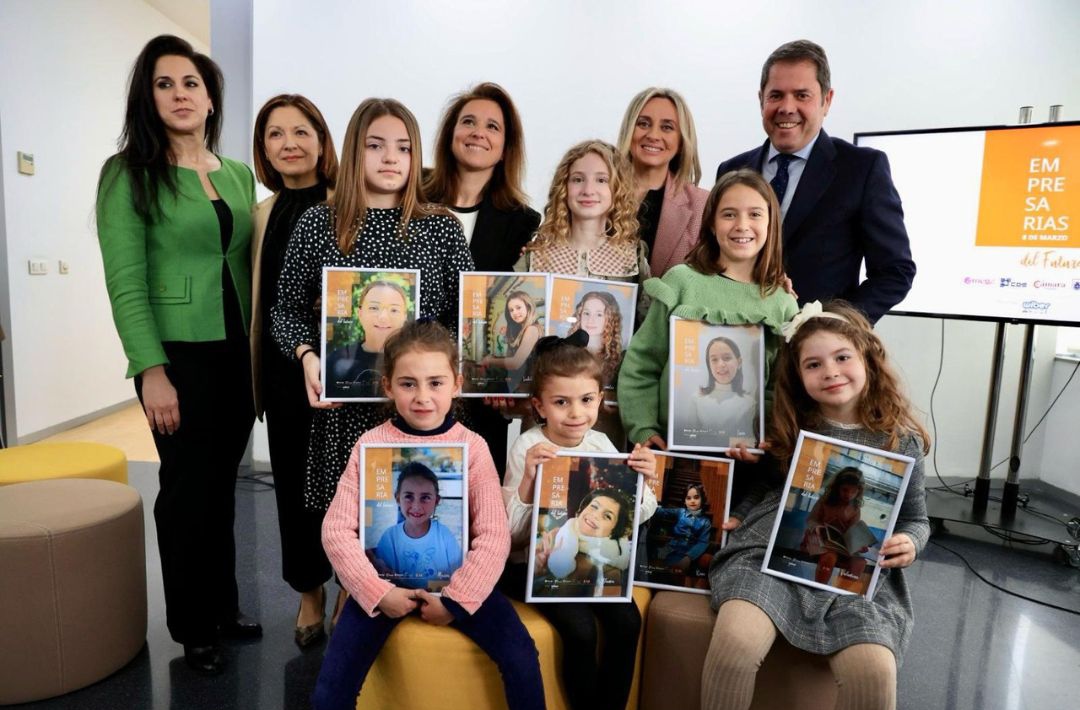 Amega, CGE, Cámara Granada y Consistorio, con el patrocinio de WIBER, lanzan una campaña para destacar el papel de las niñas de hoy en el futuro con motivo del 8M