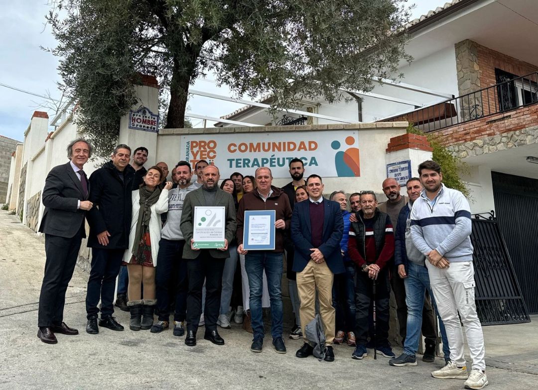 La ACSA otorga a Proyecto Hombre Granada la certificacin de calidad para sus servicios de atencin a las adicciones
