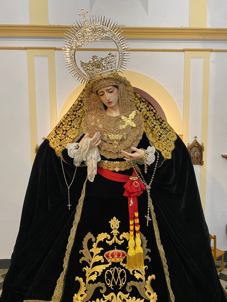 La Virgen de los Dolores inaugura la Semana Santa de Fuente Vaqueros 
