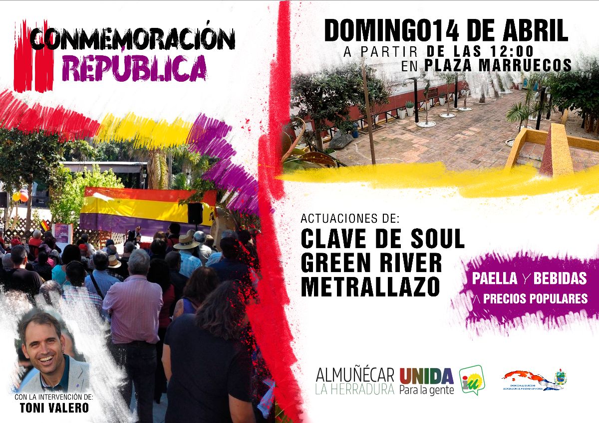 Almucar-La Herradura Unida para la Gente festejar un ao ms el aniversario de la II Repblica el 14 de abril
