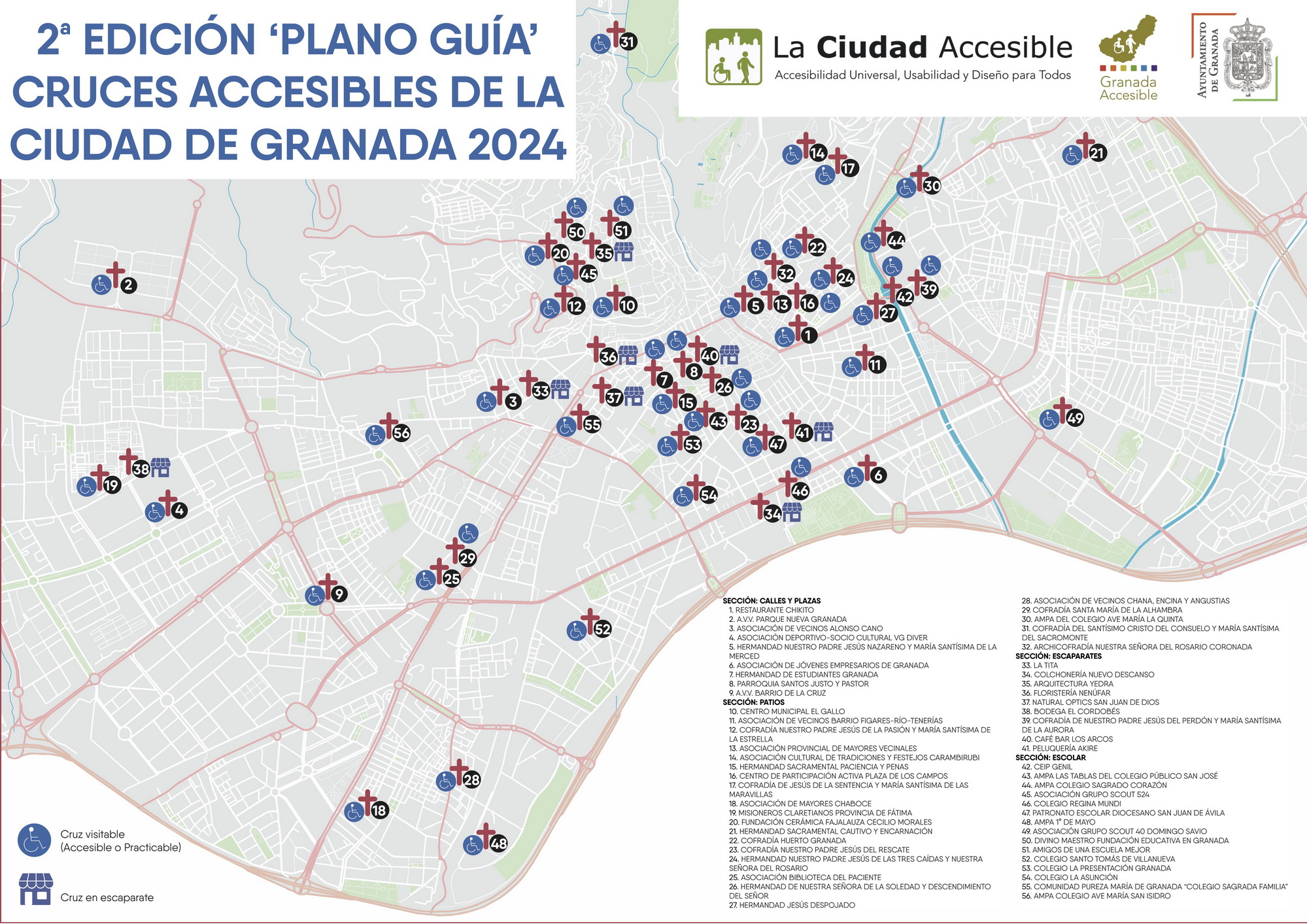 Granada presenta la 2 edicin de la Gua de Cruces Accesibles