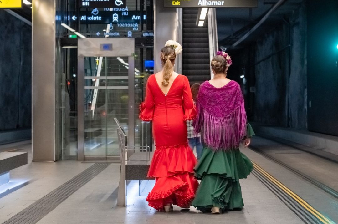 566.421 usuarios usan el metro de Granada como transporte en la Feria del Corpus, un 28% más que el año anterior