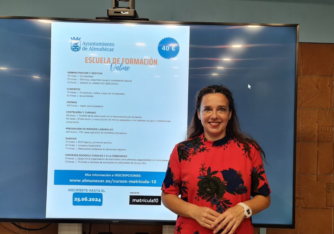 El Ayuntamiento de Almuñécar pondrá en marcha la Escuela de Formación Online este verano con un doble objetivo, mejorar la empleabilidad y lograr la conciliación laboral y familiar