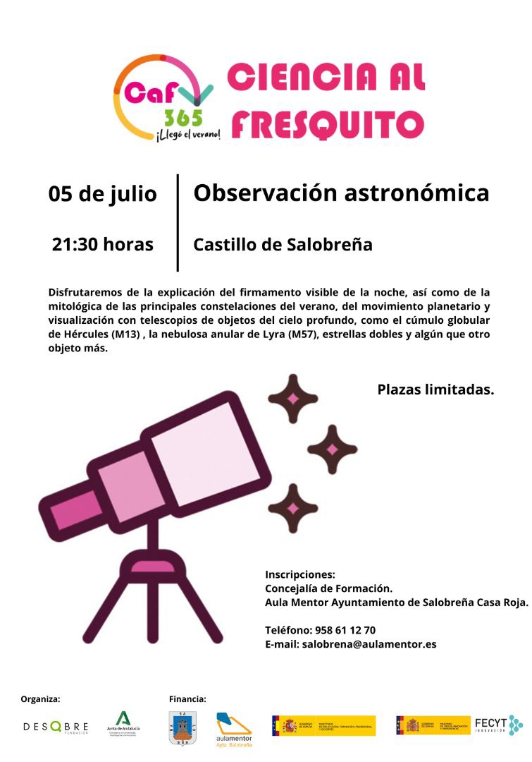 El castillo de Salobrea acoger una observacin astronmica el prximo 5 de julio
