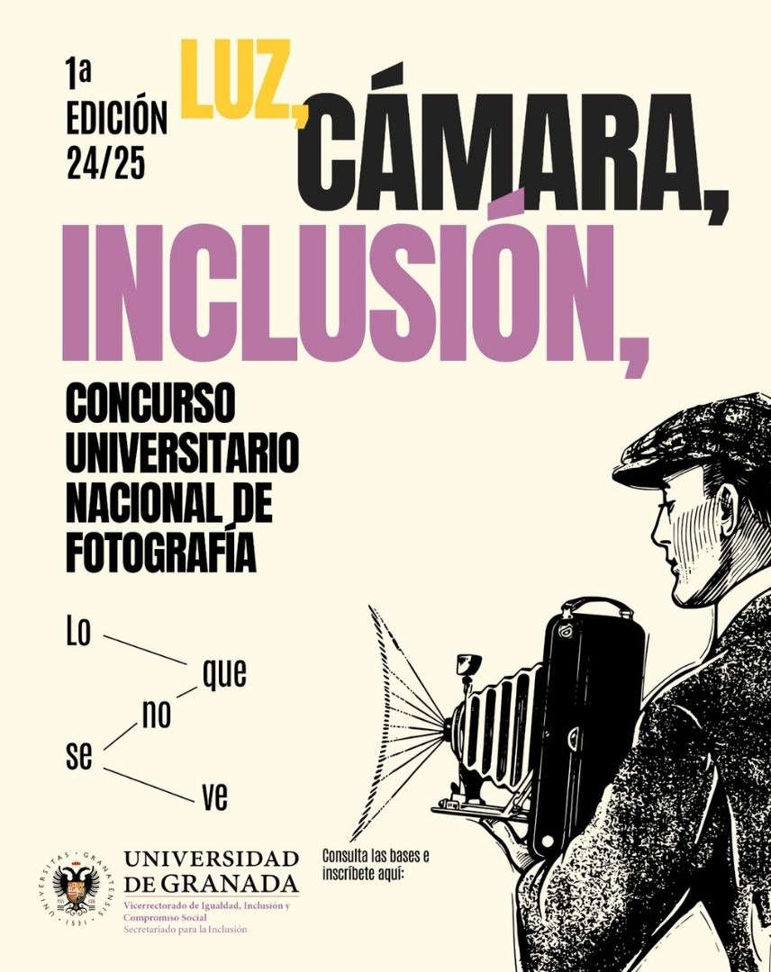 La Universidad de Granada convoca el I Concurso Universitario Nacional de Fotografía 'Luz, Cámara, Inclusión'
