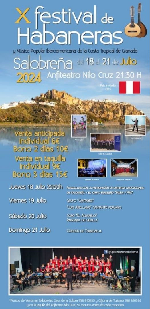 El grupo brasileo Samba y ms, como invitado, junto a Salamandra y otros colectivos locales abren hoy jueves el X Festival de Habaneras de Salobrea