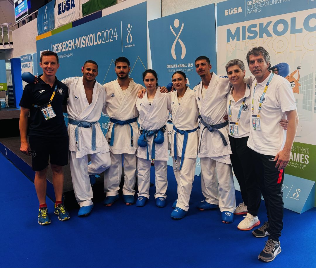 El karate universitario granadino logra cinco medallas en los Juegos Europeos Universitarios