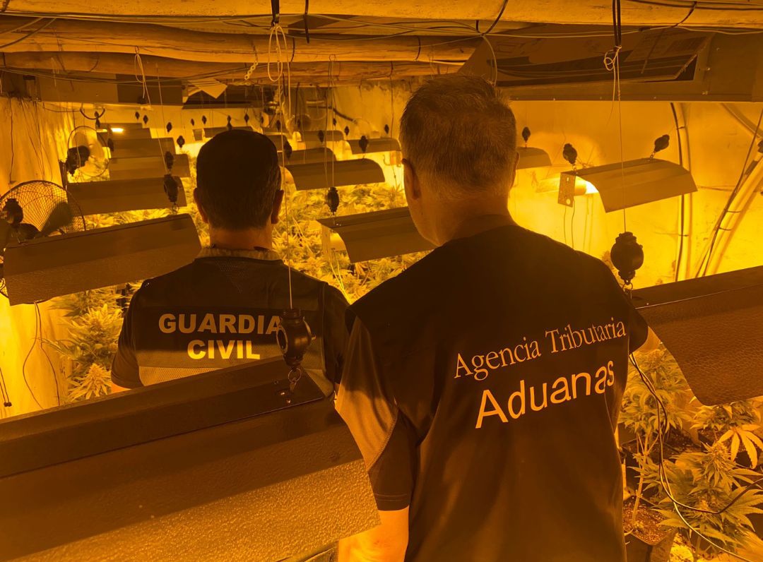 La Guardia Civil y el Servicio de Vigilancia Aduanera desarticulan ocho centros de producción de marihuana en Padul