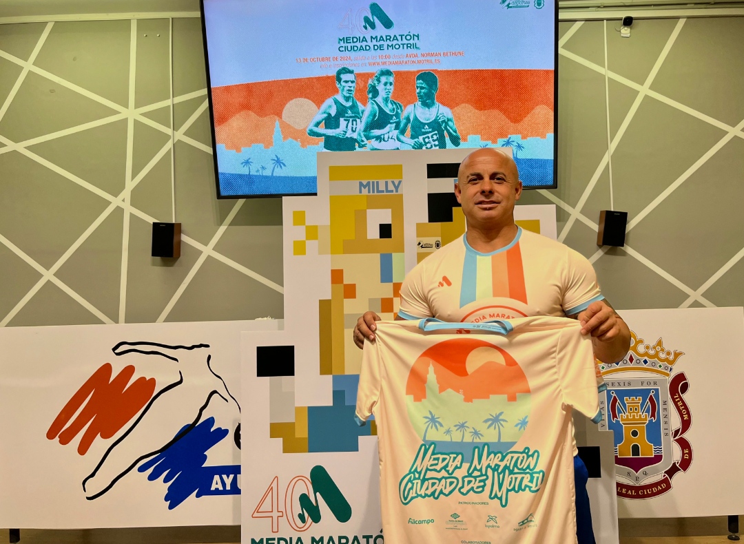 La 40ª Media Maratón de Motril se disputará el próximo 13 de octubre con una camiseta “vintage” conmemorativa