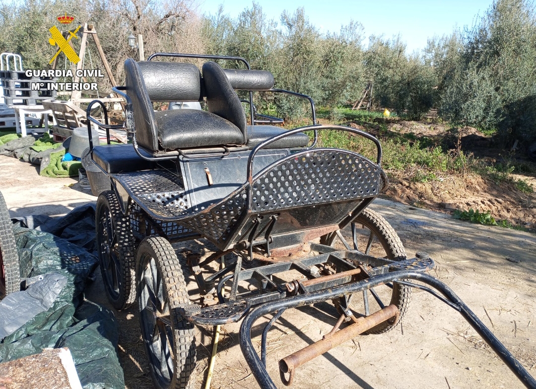Recuperado en Salobrea un carro de caballos robado en el Roco el pasado mes de mayo 
