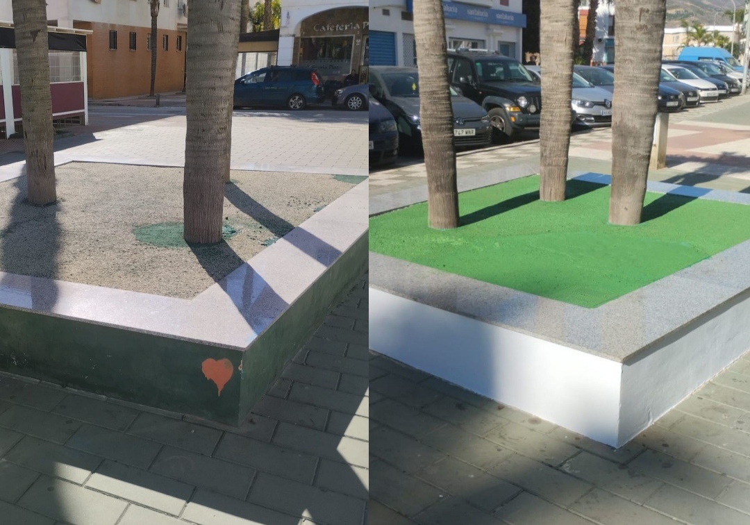 El rea de Embellecimiento de Salobrea ltima la puesta a punto de los lugares ms transitados del municipio de cara a Navidad
