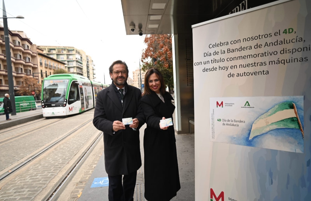 Metro Granada celebra el Día de la Bandera de Andalucía con un nuevo título de viaje conmemorativo