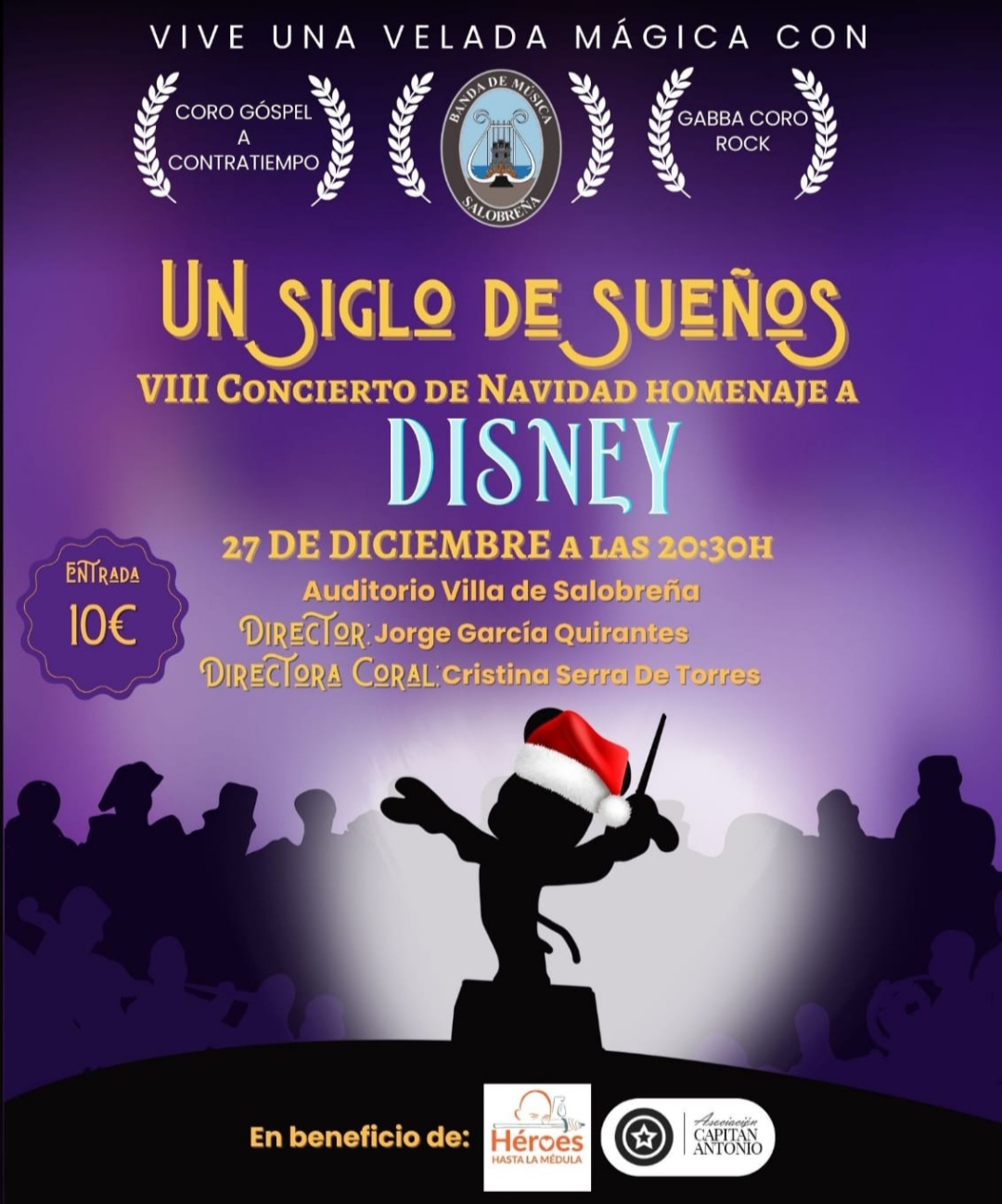 El auditorio de la Villa acogerá el VIII Concierto de Navidad 'Un Siglo de Sueños' a cargo de la Banda de Música de Salobreña