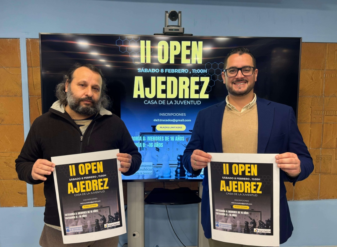 El II Open de Ajedrez se celebrar este sbado en la Casa de la Juventud de Almucar 
