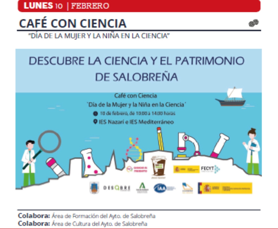 Más de 200 alumnos de los IES Mediterráneo y Nazarí de Salobreña participarán en una nueva edición del proyecto divulgativo 'Café con ciencia' de la Fundación Descubre