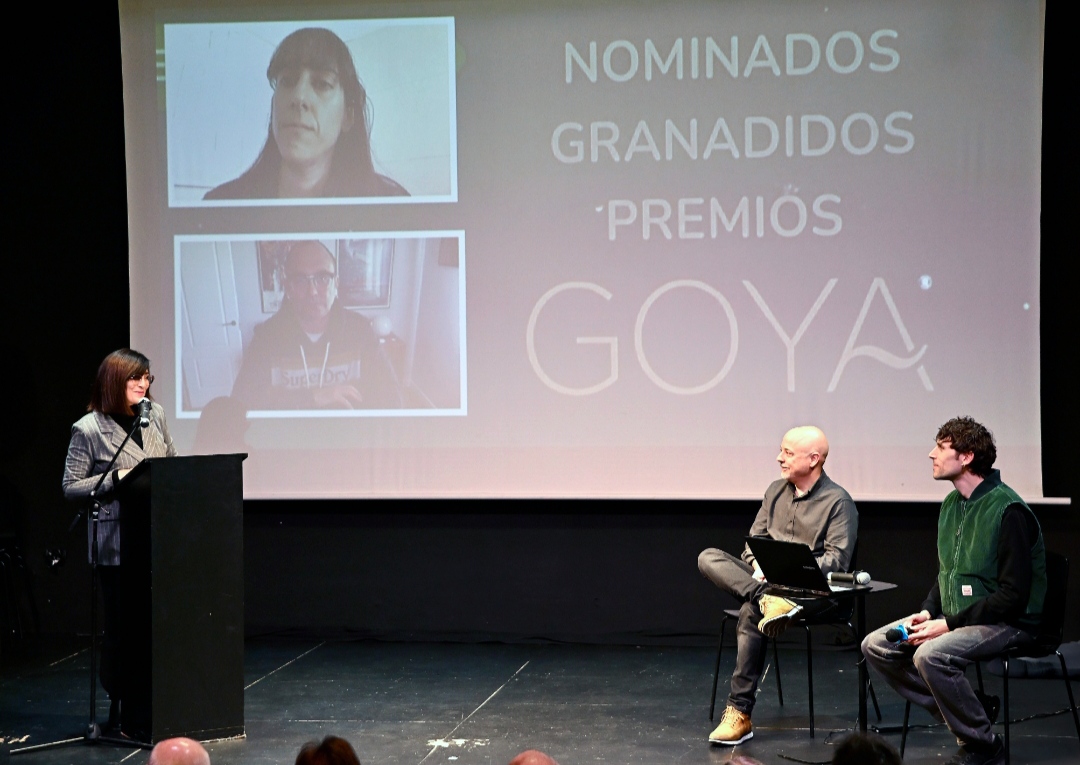 Los nominados granadinos a los Goya participan en un encuentro promovido por 'Film in Granada'
