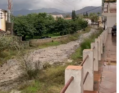 La lluvia en Almuñécar deja el lunes más de 63 litros en Taramay 