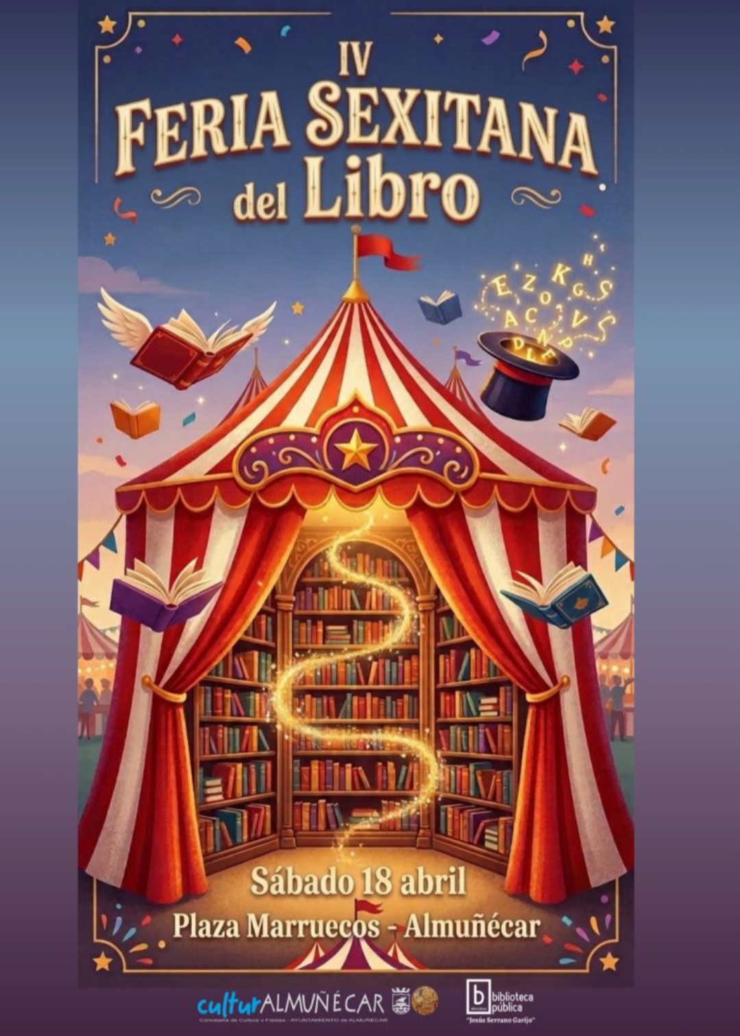 'El gran circo de las letras' llega a Almuñécar para conmemorar el Día del Libro 
