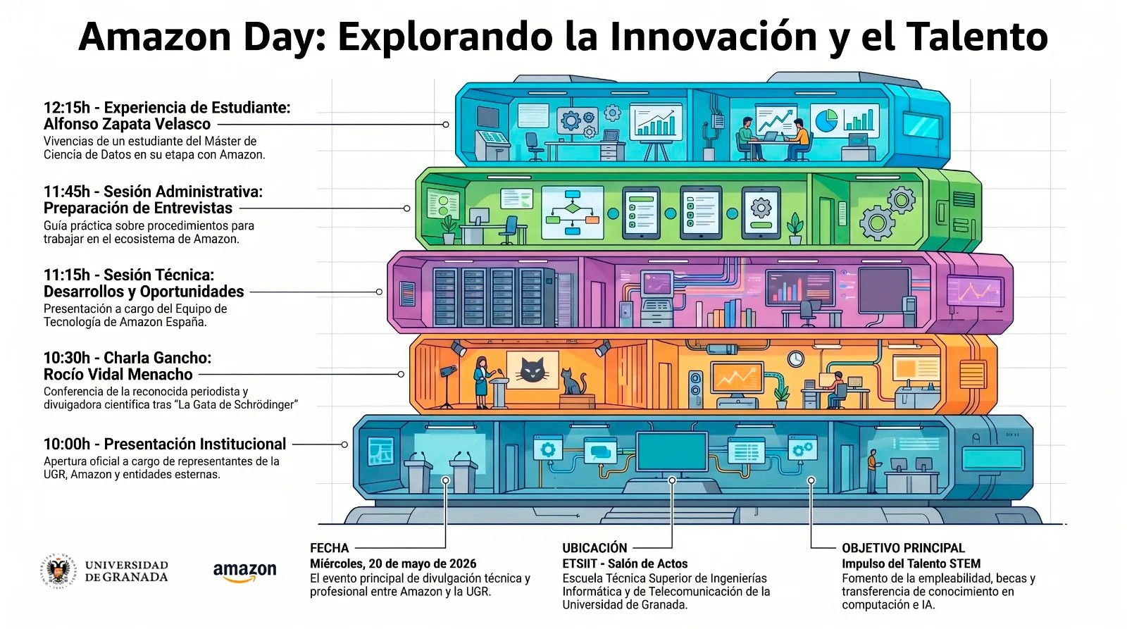 El evento Amazon Day se celebrará en Granada con la participación de la divulgadora científica Rocío Vidal