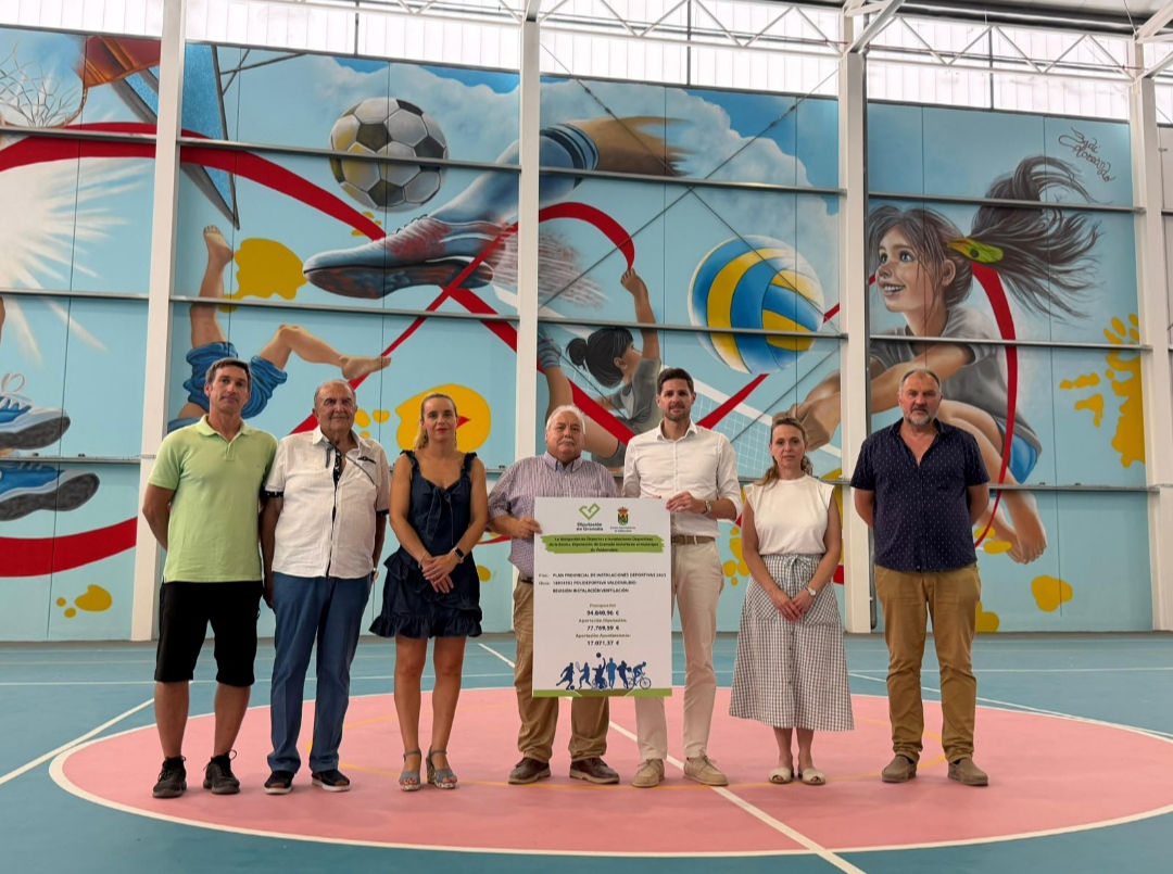 Diputación invierte alrededor de 95.000 euros en la mejora de la ventilación de la pista polideportiva cubierta de Valderrubio
