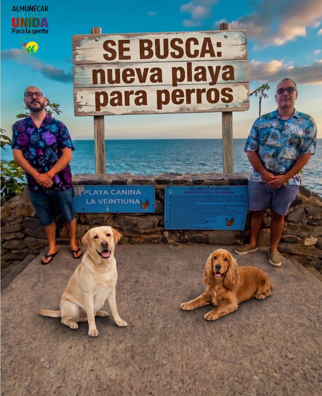 IU pide una nueva playa para perros en Almuñécar ante las carencias de la conocida como 21