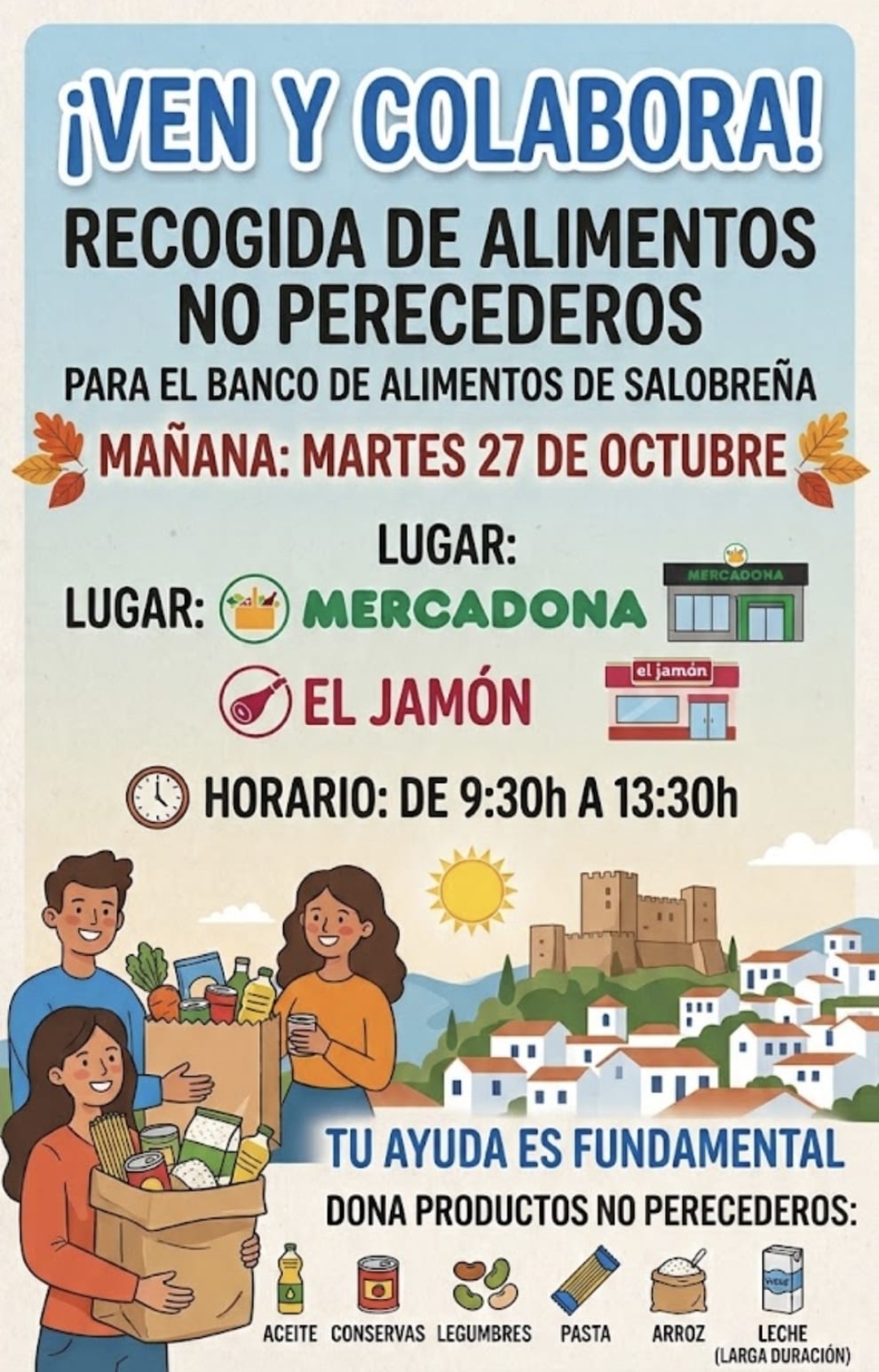 Granadown promueve una Gran Recogida para el Banco de alimentos de Salobreña