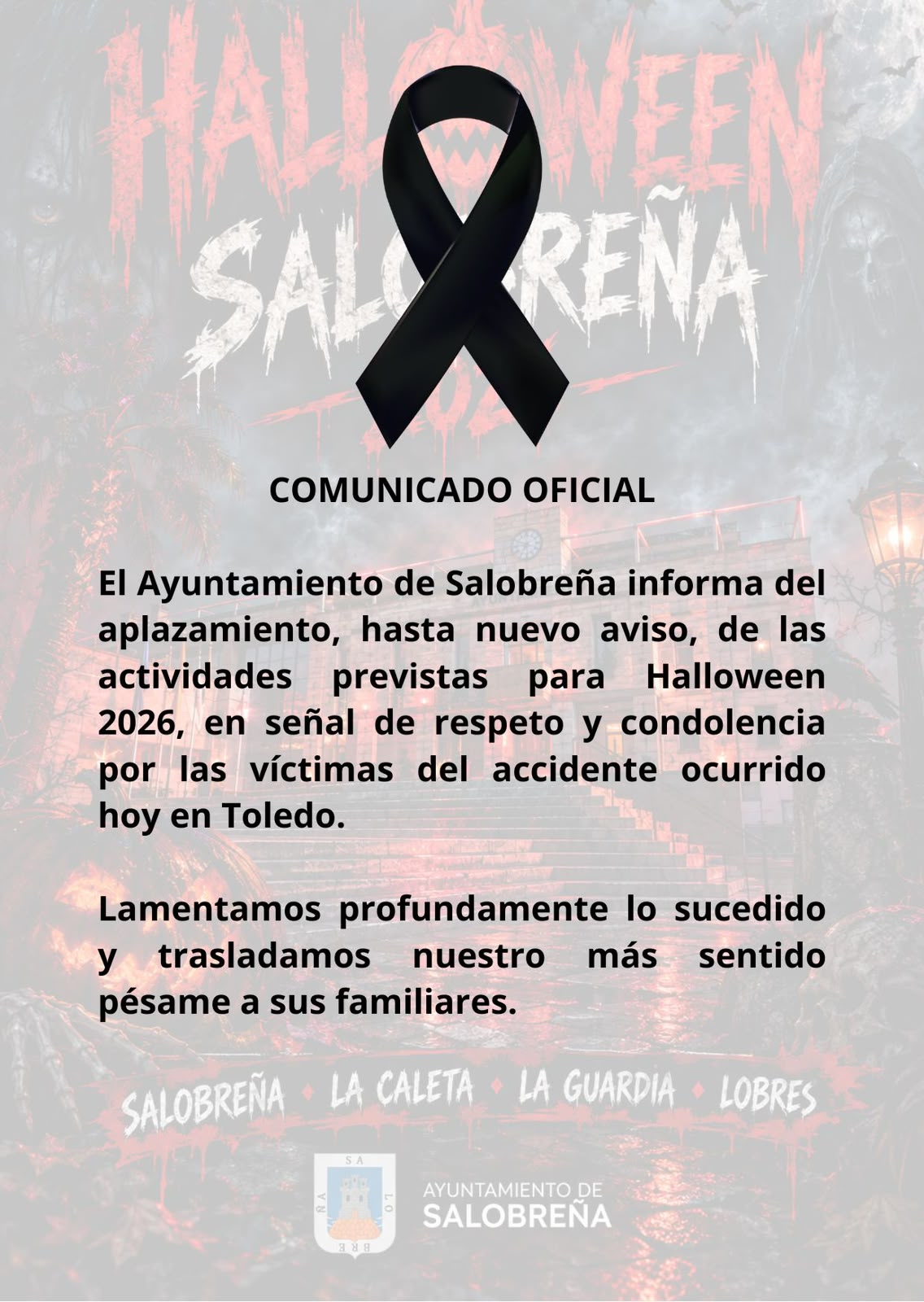 El Ayuntamiento de Salobreña suspende la programación de Halloween para este fin de semana