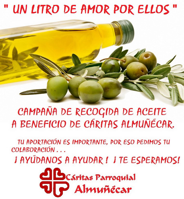 Caritas organiza una campaña de recogida de aceite