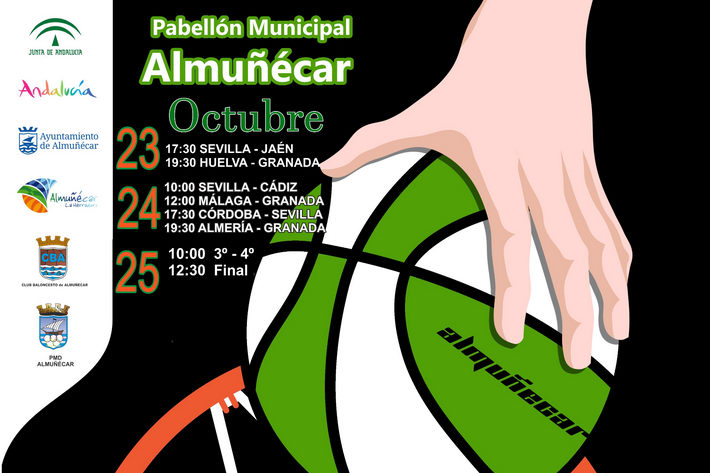 Hoy comienza en Almuñécar y La Herradura Campeonato de Andalucía de Selecciones Provinciales Infantil Masculino 15-16 de baloncesto