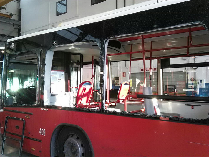 El comit� de empresa de Transportes Rober denuncia actos vand�licos en la noche de halloween 