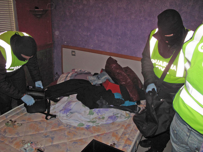 La Guardia Civil detiene a los integrantes de una banda organizada itinerante que se dedicaba al robo en viviendas