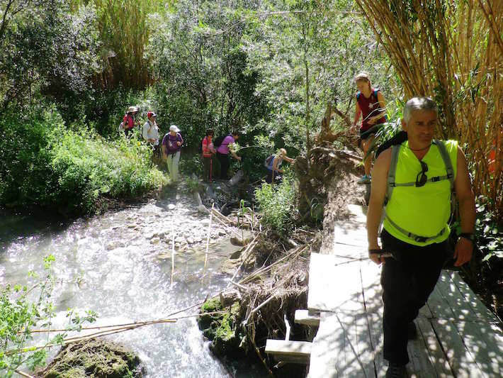 Los senderistas sexitanos realizaron una ruta “muy completa” por el Valle de Lecrín.