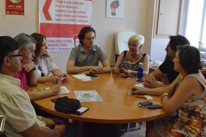 UGT presenta a IU en Granada las propuestas sindicales ante las elecciones generales del prximo domingo, 26 de junio