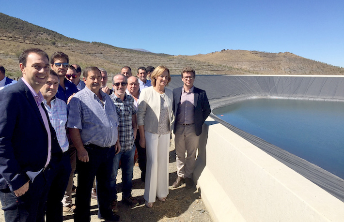 Las nuevas instalaciones de los regantes de Dlar permitirn  un ahorro en el consumo de agua de hasta el 64% 
