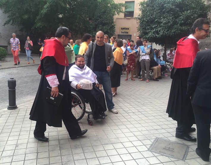 Doctores y doctorandos con discapacidad de la Universidad de Granada piden ms presencia y participacin
