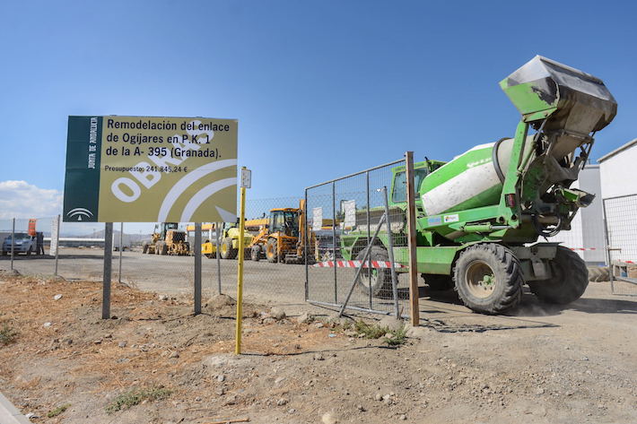 Comienzan las obras para remodelar los accesos al PTS desde la A-395, Granada-Sierra Nevada