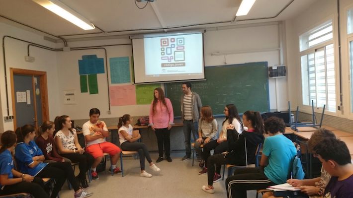 Alumnos de secundaria de salobrea participan en un taller antidiscriminacin 
