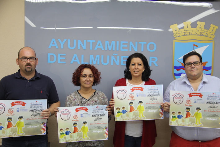 Cáritas inicia la campaña solidaria “Ningún niño sin juguete” con el apoyo del Ayuntamiento de Almuñécar.