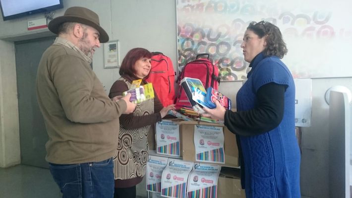 RED DE SOLIDARIDAD POPULAR, CCOO, IU, Y UGT DESTINAN SU CAMPAÑA DE RECOGIDA DE MATERIAL ESCOLAR AL CEIP PABLO PICASSO DE MOTRIL