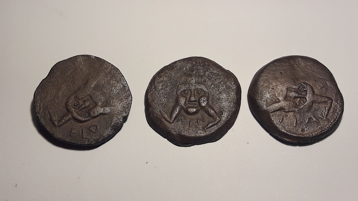 El museo Arqueológico exhibe como pieza del mes monedas de Florentia Iliberritana en el Cuarto Real de Santo Domingo