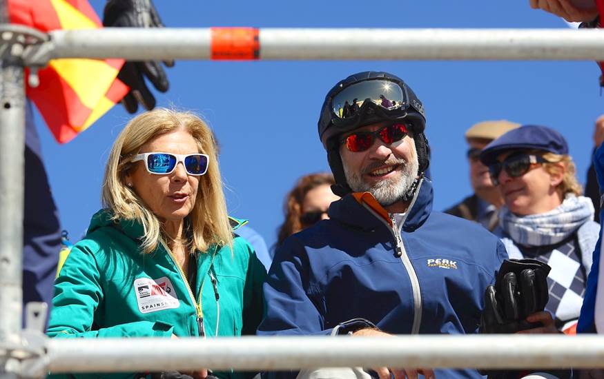 El Rey presencia la final de slopestyle de SN2017 y desea suerte a los riders españoles