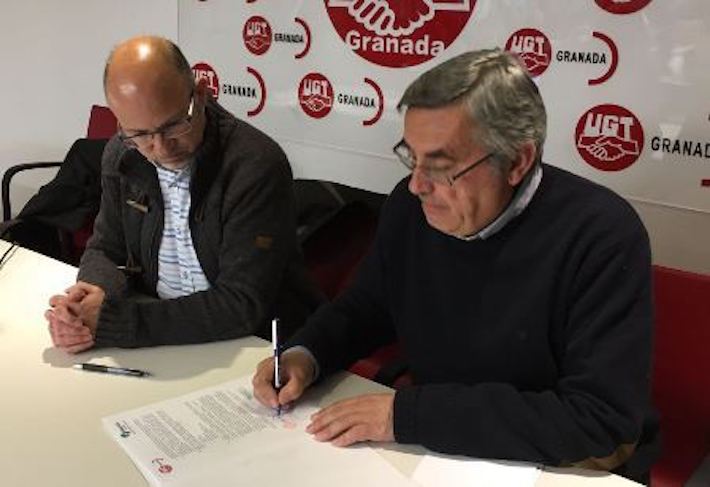 UGT y FACUA firman un convenio de colaboración en Granada para fortalecer la protección de la ciudadanía en su doble vertiente como trabajadores y consumidores