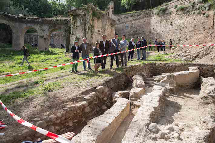 La Alhambra y el Ayuntamiento de Granada inician los trabajos arqueolgicos en el Paseo de Romayla
