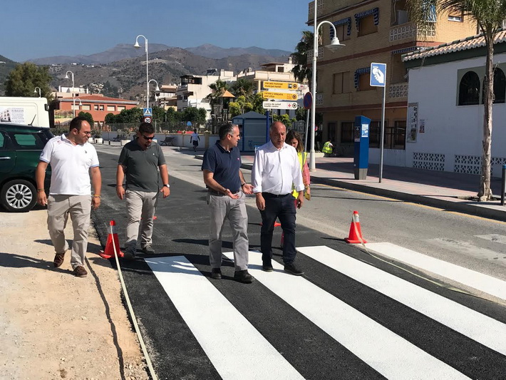 Finalizada la primera fase de las obras de renovacin de la red hidrulica en el Paseo de La Herradura.